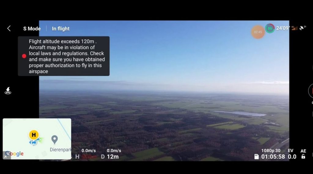 dji mini 2 distance limit