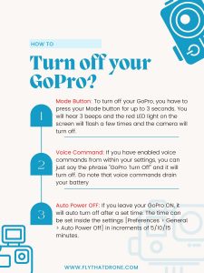 How to Turn Off GoPro? [ALL MODELS]