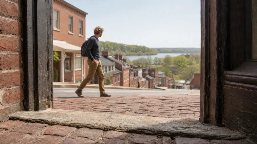 Galena, Illinois: Brick Streets in a River Valley