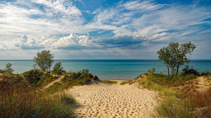 Saugatuck, Michigan: Oval Beach Dunes