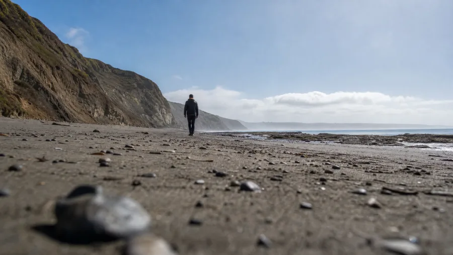 Bolinas, California: Wharf Road Beach