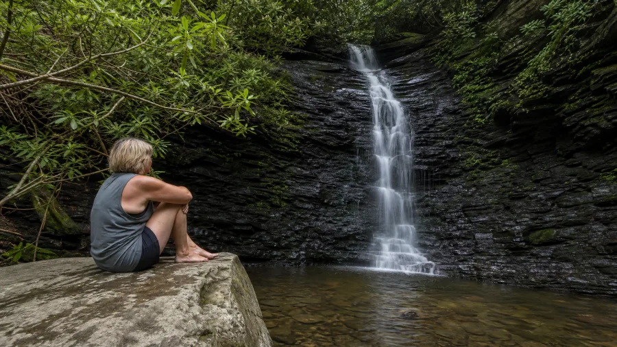 Baskins Creek Falls in Roaring Fork